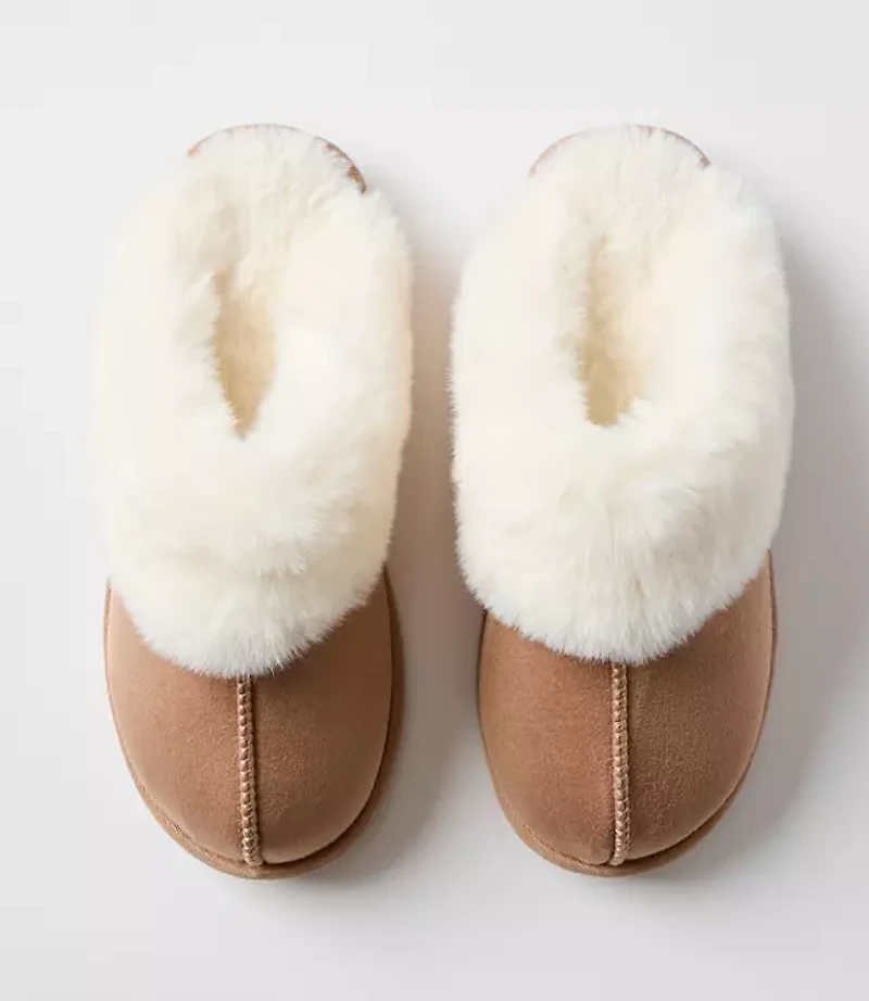 Faux Fur Lined Slippers