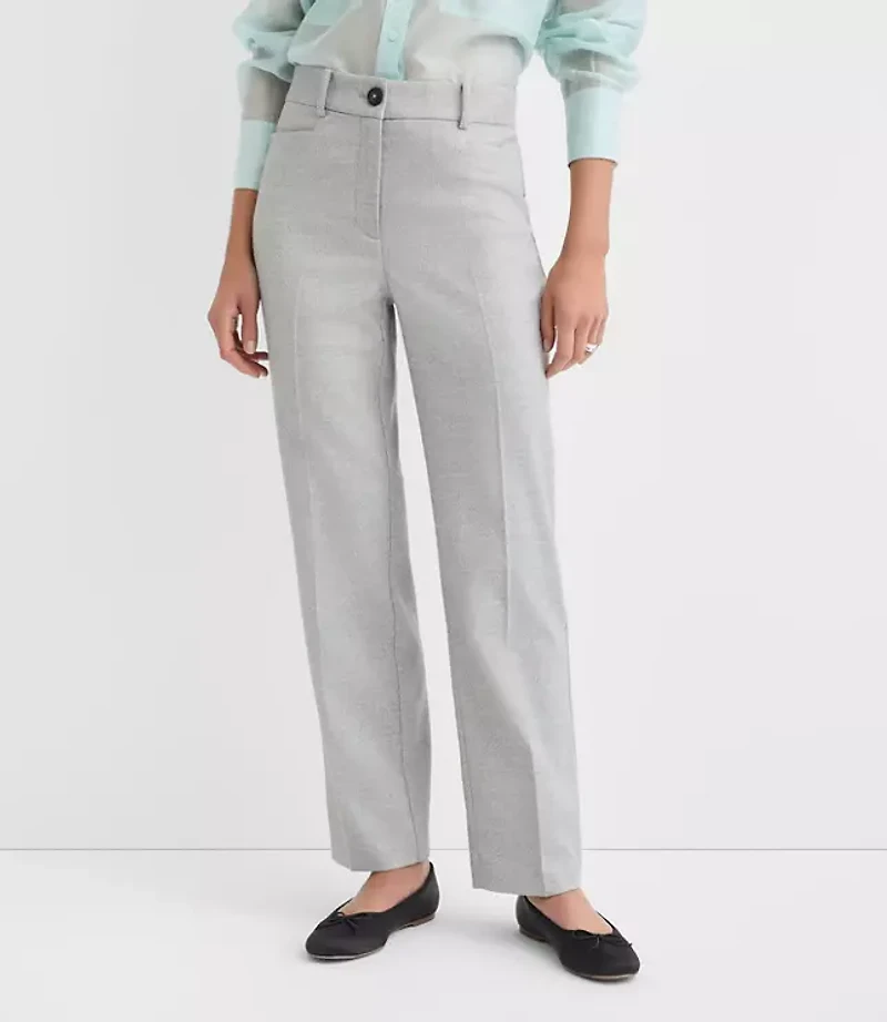 Petite Parker Straight Pants Shimmer Herringbone