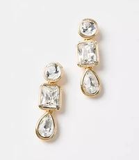 Sparkle Triple Drop Earrings