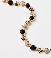 Mixed Sparkle Circle Statement Necklace