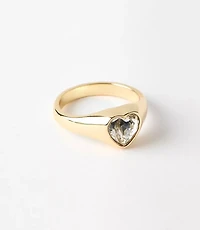 Crystal Heart Ring