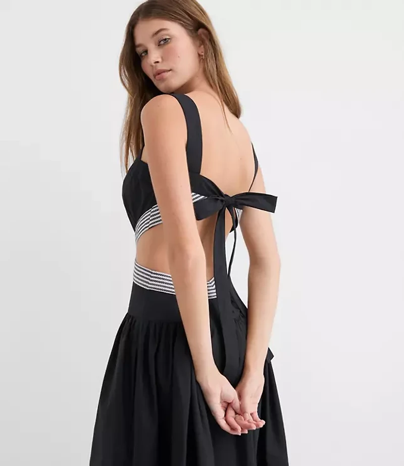 LOFT Beach Casablanca Cutout Maxi Pocket Dress