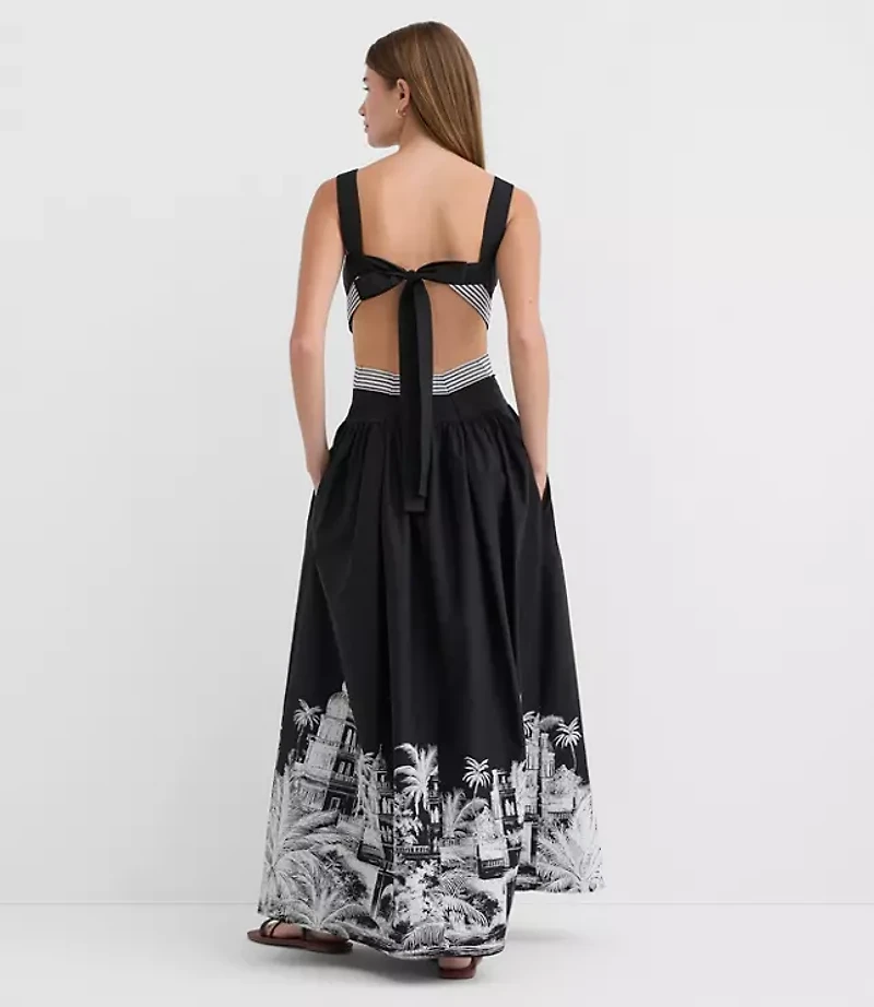 LOFT Beach Casablanca Cutout Maxi Pocket Dress