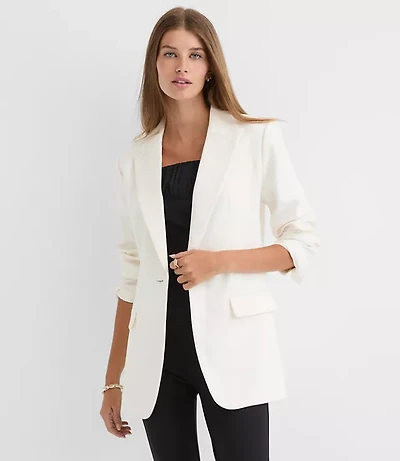 Twill Sculpted Modern Blazer