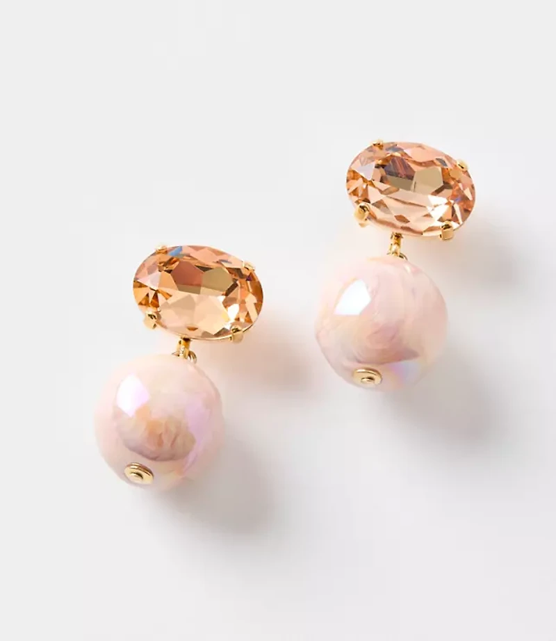 Italian Collection Crystal Resin Drop Earrings