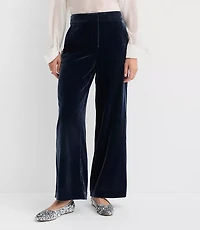Petite Clean Wide Leg Pants Velvet