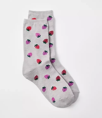 Strawberry Crew Socks