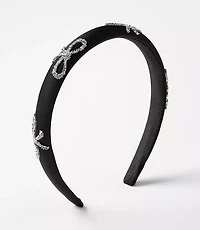 Crystal Bow Puff Headband