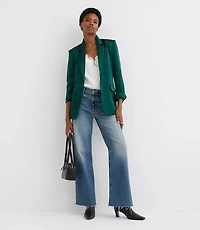 Tall Satin Belted Modern Blazer