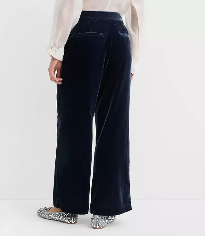 Clean Wide Leg Pants Velvet