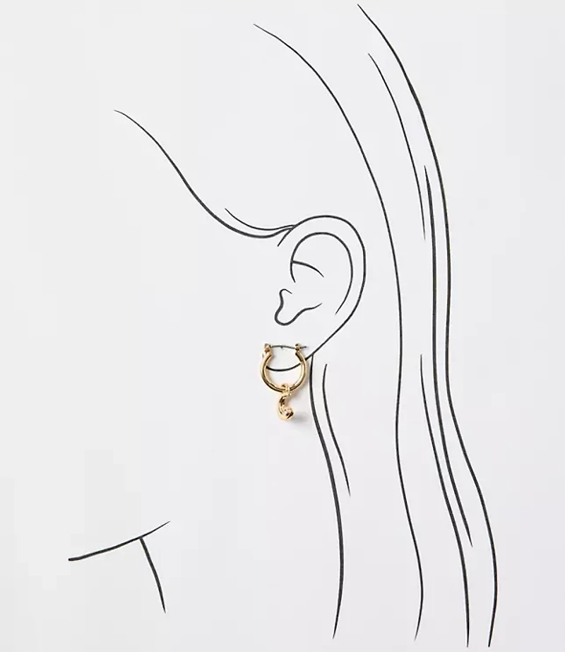 Charm Hoop Earring Set