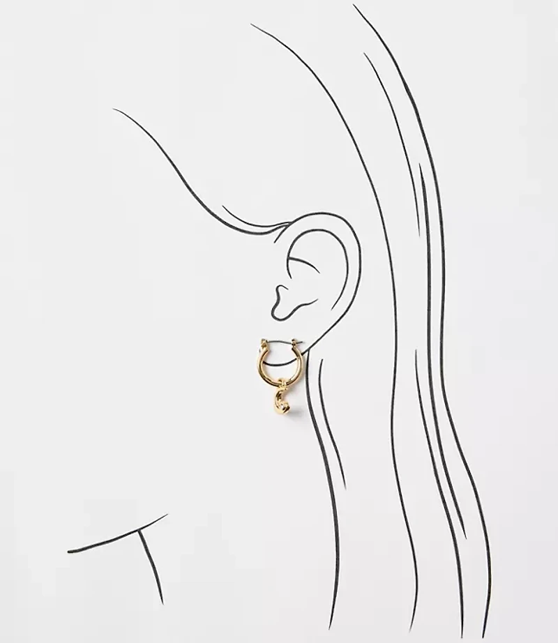 Charm Hoop Earring Set