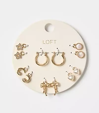 Charm Hoop Earring Set