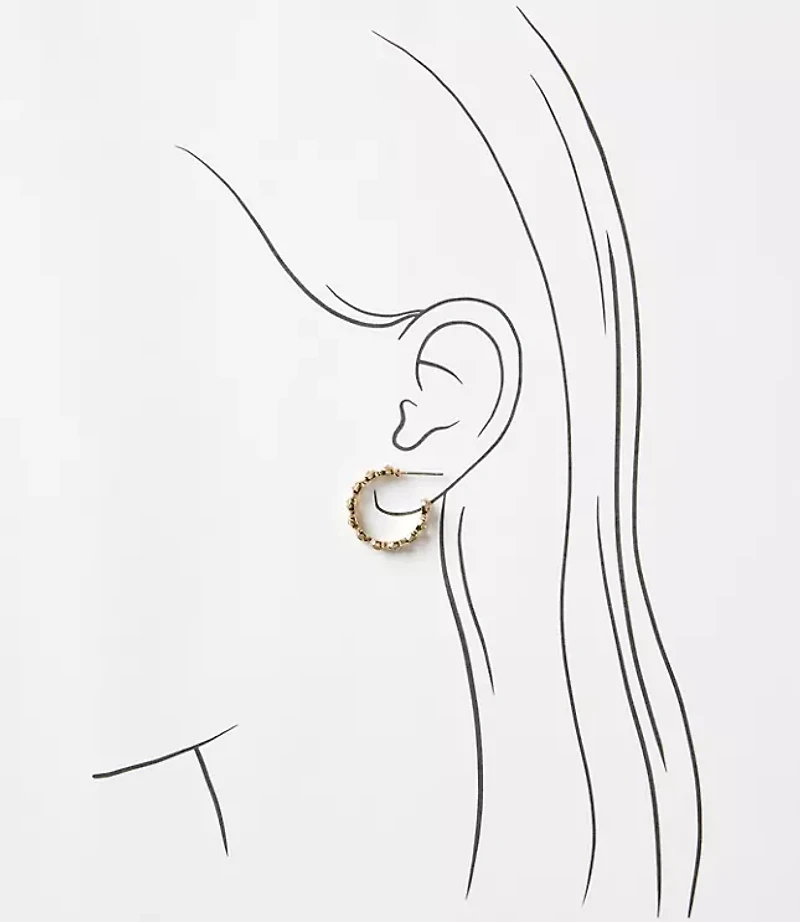 Crystal Hoop Earrings