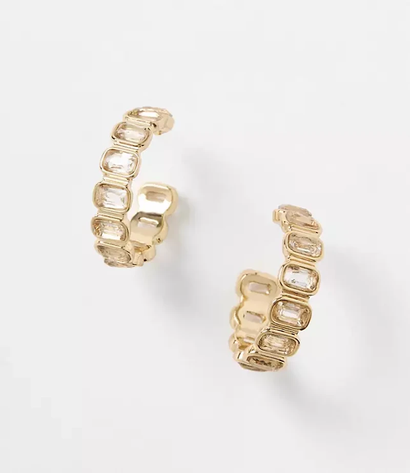 Crystal Hoop Earrings