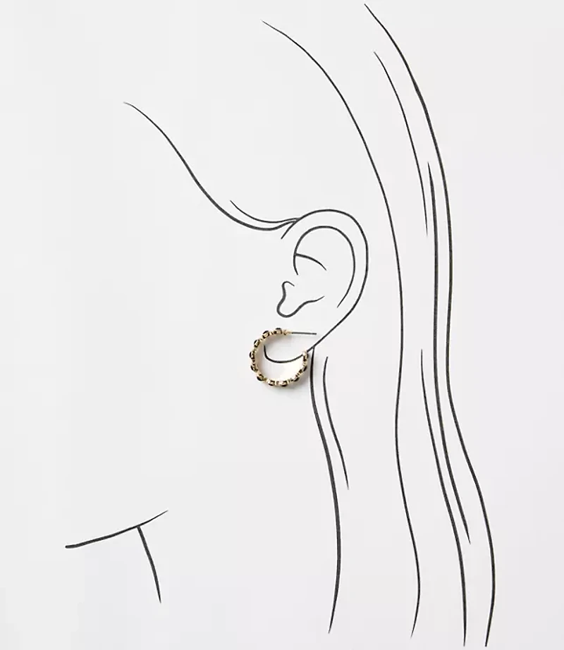 Crystal Hoop Earrings