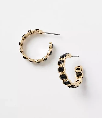 Crystal Hoop Earrings