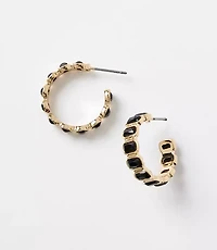 Crystal Hoop Earrings