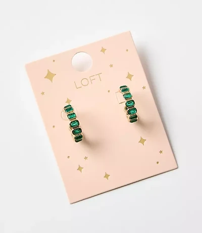 Crystal Hoop Earrings