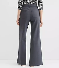 Tall Palmer Wide Leg Pants Twill