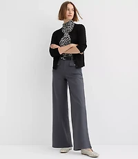 Tall Palmer Wide Leg Pants Twill