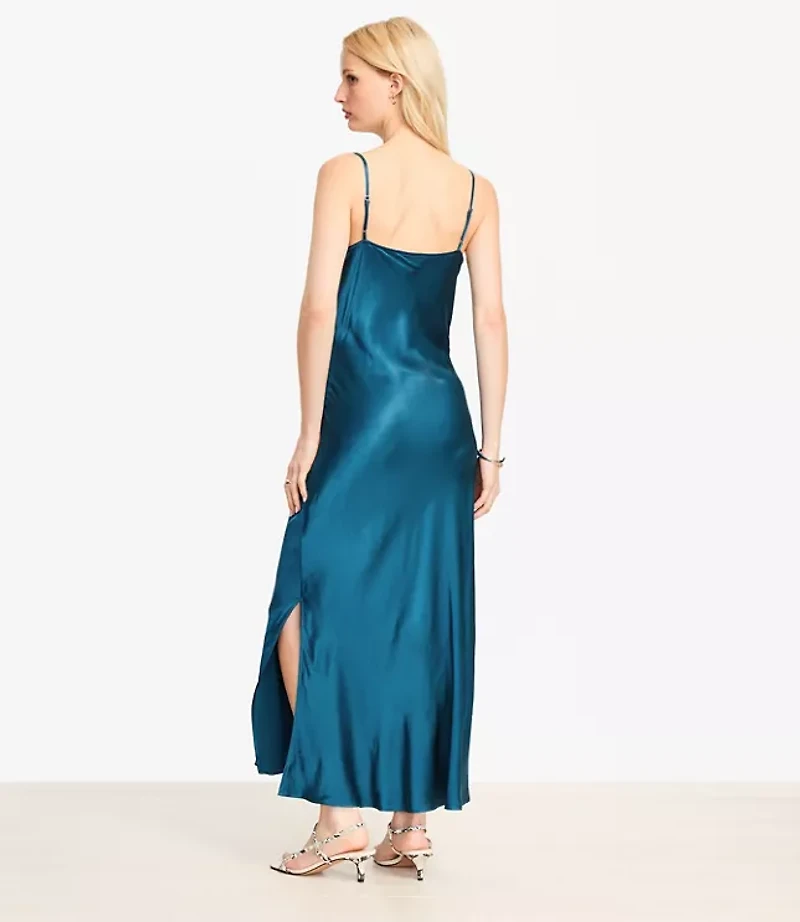 Petite Cowl Midi Slip Dress
