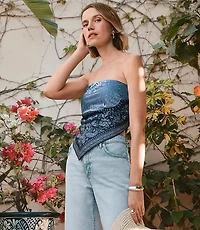Bandana Strapless Top
