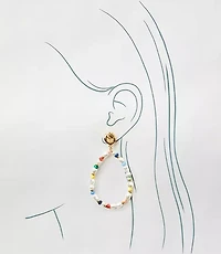 Pearlized Teardrop Earrings