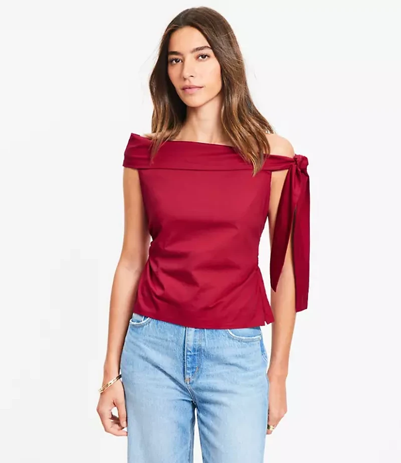 Tie One Shoulder Top