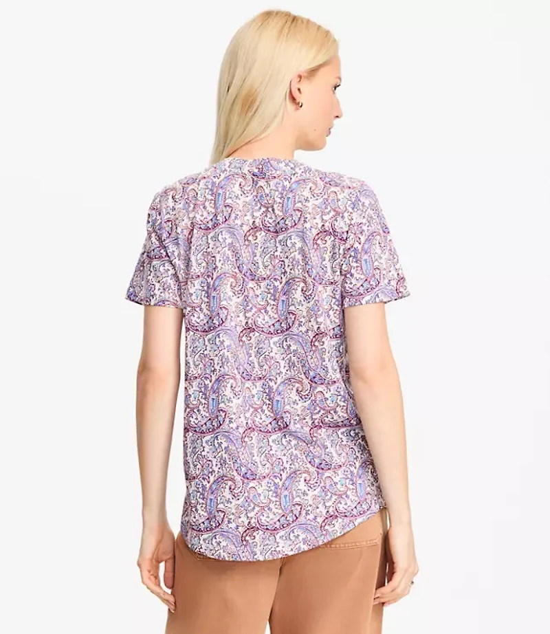 Paisley Everyday V-Neck Tee
