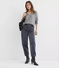 Sparkle V-Neck Relaxed Everyday Sweater