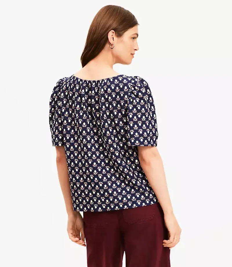 Garden Flutter Sleeve Top
