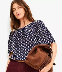 Garden Flutter Sleeve Top
