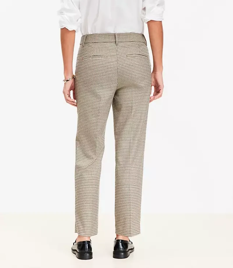 Curvy Riviera Slim Pants in Plaid