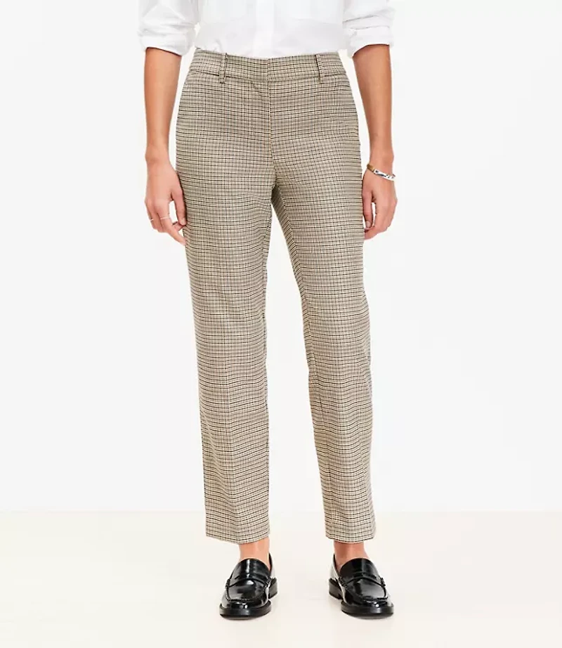 Curvy Riviera Slim Pants in Plaid