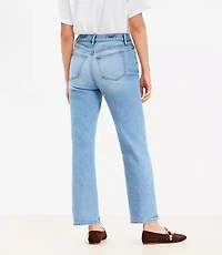 Petite Curvy High Rise Straight Jeans Bright Vintage Wash