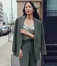 LOFT Versa Crepe Drape Relaxed Blazer