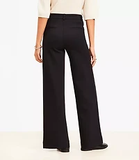 Petite Palmer Wide Leg Pants Ponte