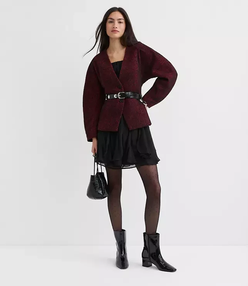 Herringbone Sculpted Jacket