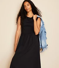 Petite Lou & Grey Mixed Media Maxi Pocket Dress