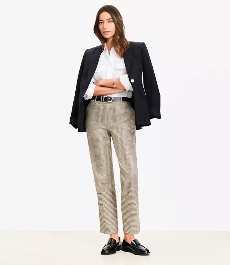 Riviera Slim Pants Plaid