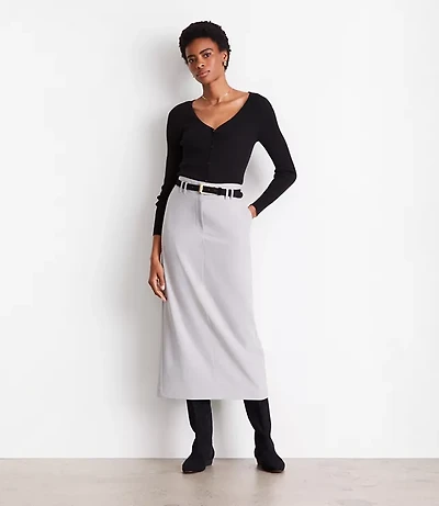 LOFT Versa Seasonless Maxi Pocket Skirt