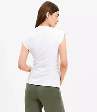 Petite Pleated Side Slit Top