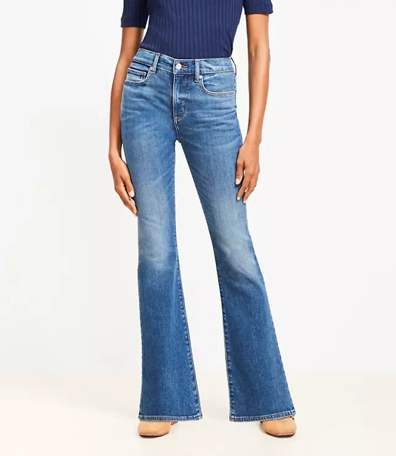 Curvy Mid Rise Boot Jeans Luxe Medium Wash