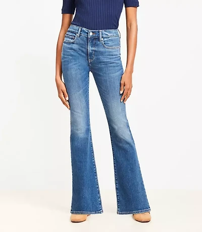 Curvy Mid Rise Boot Jeans Luxe Medium Wash