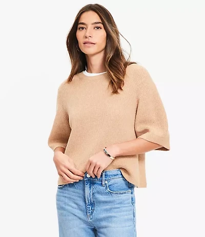 Heathered Relaxed Sweater Tee
