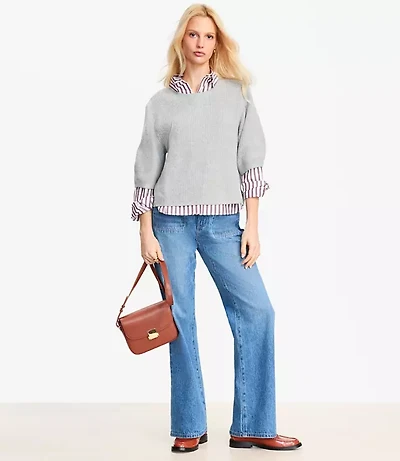 Heathered Relaxed Sweater Tee