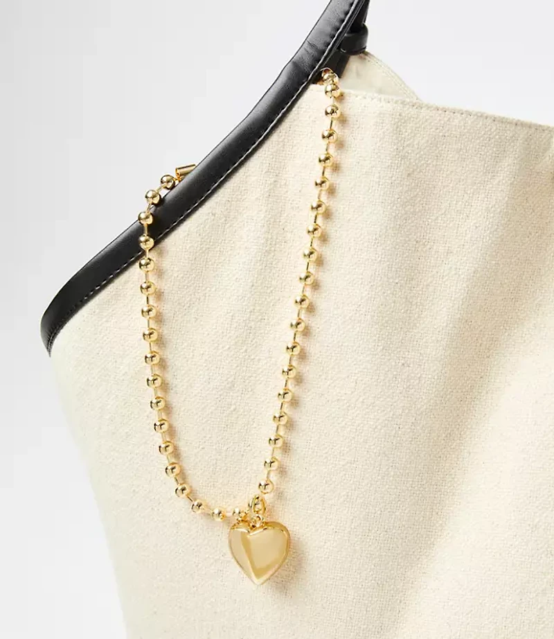 Puffy Heart Bag Charm