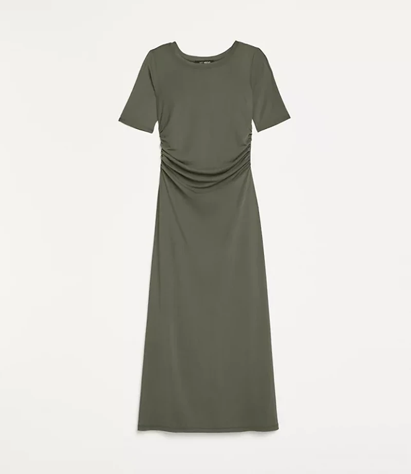 Petite LOFT Versa Mesh Midi Dress