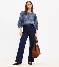 Palmer Wide Leg Pants Ponte